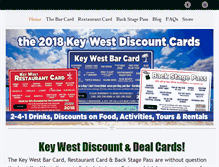 Tablet Screenshot of keywestbarcard.com